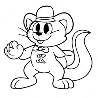 Kentucky Wildcats Mascot Coloring Page 56813-45772