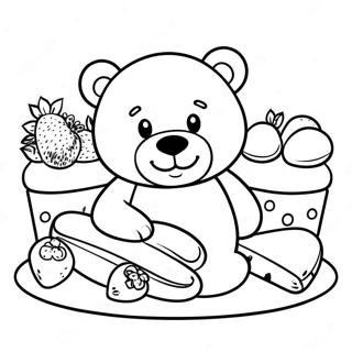 Teddy Bear Picnic Coloring Page 56832-45774