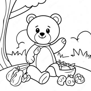 Teddy Bear Picnic Coloring Page 56832-45775