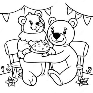 Teddy Bear Picnic Coloring Page 56832-45776