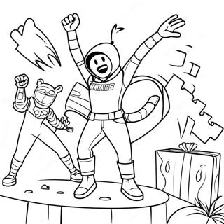 Fortnite Birthday Coloring Pages