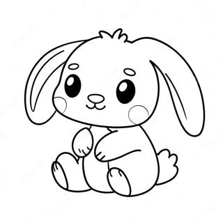 Adorable Jellycat Bunny Coloring Page 56853-45793