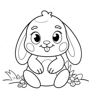 Adorable Jellycat Bunny Coloring Page 56853-45795