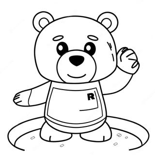 Roblox Bear Coloring Pages