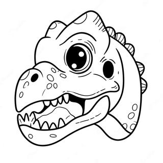 Dinosaur Mask Coloring Pages