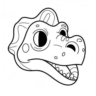 Dinosaur Mask Coloring Page 56902-45830