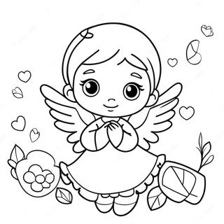 Precious Moments Angel Coloring Pages