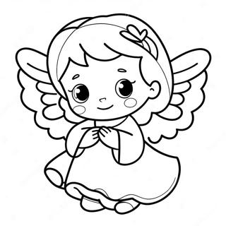 Precious Moments Angel Coloring Page 56912-45834