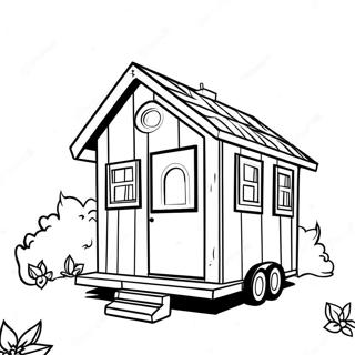 Cozy Tiny House Coloring Page 56933-45856