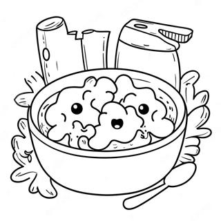 Mac And Cheese Coloring Page 56942-45862