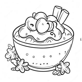 Cheesy Mac And Cheese Bowl Coloring Page 56943-45865