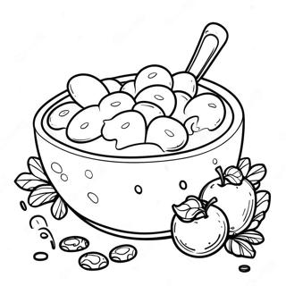 Cheesy Mac And Cheese Bowl Coloring Page 56943-45867