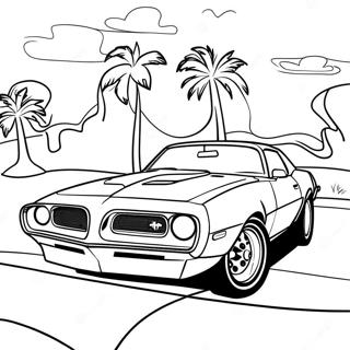 Trans Am Classic Car Coloring Page 56952-45870