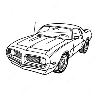 Trans Am Classic Car Coloring Page 56952-45871