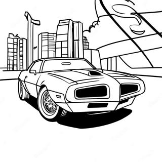 Trans Am Racing Scene Coloring Page 56953-45874