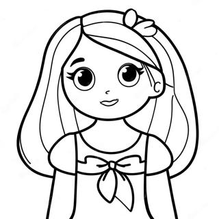 Cartoon Girl Coloring Page 56962-45878