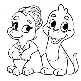 Adorable Cute Disney Characters Coloring Page 56972-45884