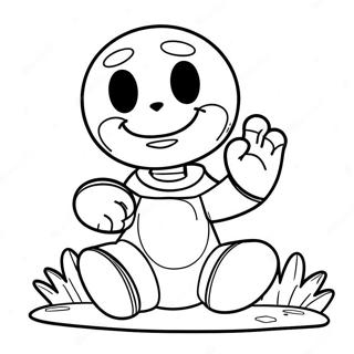 Error Sans In A Playful Pose Coloring Page 56983-45895