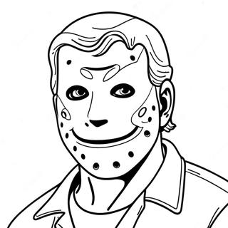 Jason With A Friendly Smile Coloring Page 56993-45908