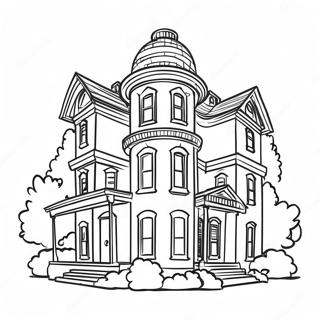 Mansion Coloring Pages