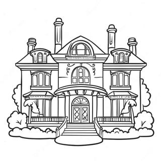 Mansion Coloring Page 5701-4719