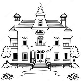 Mansion Coloring Page 5701-4720