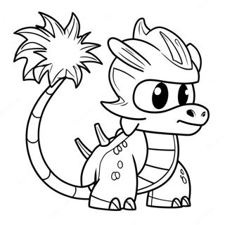 Fire Breathing Ninjago Dragon Coloring Page 57023-45926