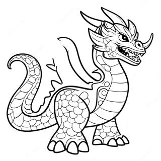 Fire Breathing Ninjago Dragon Coloring Page 57023-45928