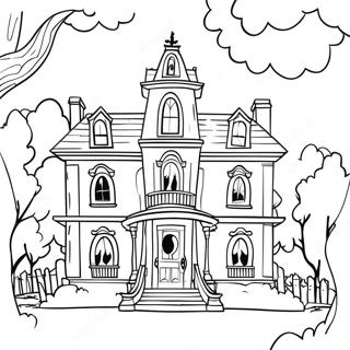 Mansion Coloring Pages