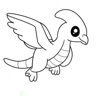 Lugia Flying In The Sky Coloring Page 57033-45940