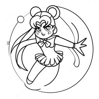 Sailor Pluto Coloring Pages