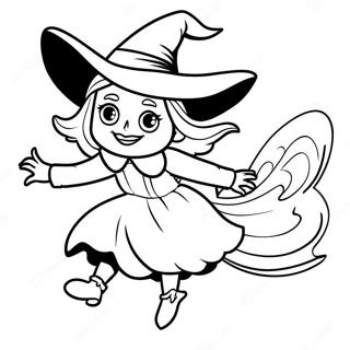 Flying Wicked Witch Of The West Coloring Page 57063-45959