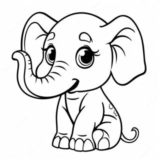 Baby Elephant Coloring Page 57072-45970