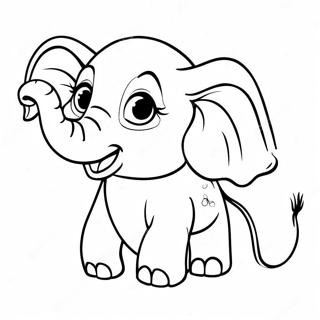 Baby Elephant Coloring Page 57072-45971