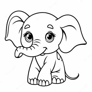 Baby Elephant Coloring Page 57072-45972