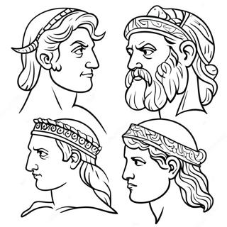 Majestic Greek Gods Coloring Page 57093-45986