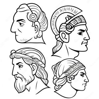 Majestic Greek Gods Coloring Page 57093-45988