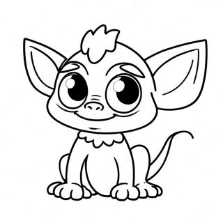 Cute Gremlin With Big Eyes Coloring Page 57113-46001