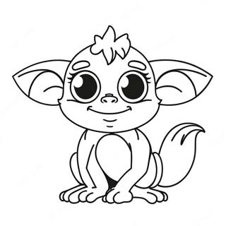 Cute Gremlin With Big Eyes Coloring Page 57113-46002