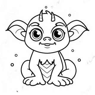 Cute Gremlin With Big Eyes Coloring Page 57113-46004