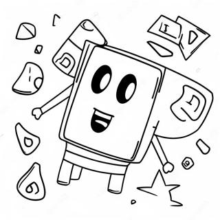 Numberblocks 100 Coloring Pages