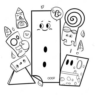 Numberblocks 100 Coloring Page 57122-46014