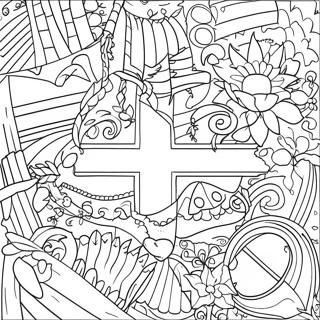 Sweden Flag Coloring Page 57132-46011