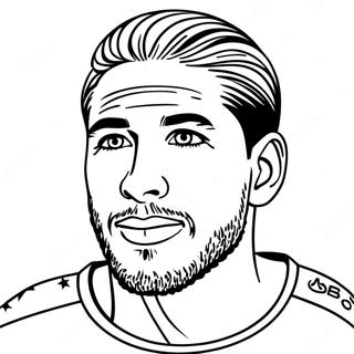 Sergio Ramos Coloring Pages