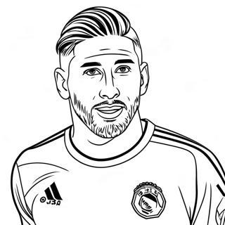 Sergio Ramos Coloring Page 57142-46020