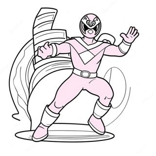 Cute Pink Power Ranger Coloring Page 57163-46044