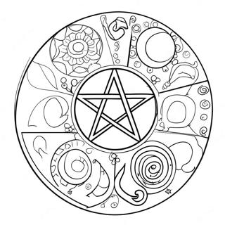 Wiccan Symbols Coloring Page 57182-46054