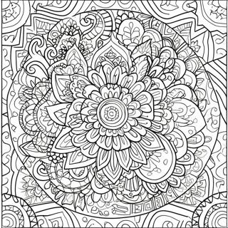 Indian Mandala Coloring Page 57212-46074