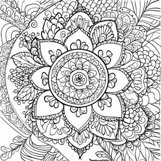 Indian Mandala Coloring Page 57212-46075