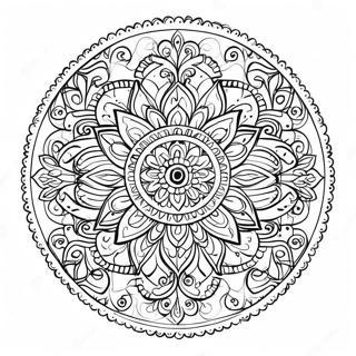 Indian Mandala Coloring Page 57212-46076